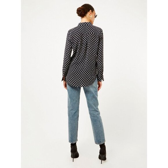 EQUIPMENT Slim Signature Purple 100% Silk Crepe Button Up Shirt, Size S - Picture 14 of 16